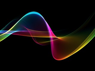 Abstract colorful light wave futuristic background 