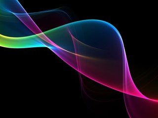 Abstract colorful light wave futuristic background 