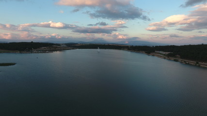 Sunset and dance of clouds. Bilecik