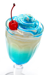 milk cocktail with syrup