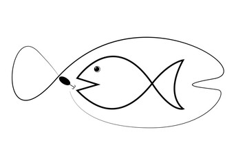 vintage fly fish,drawing animal,vector