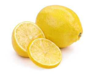 fresh lemon isolated on white background