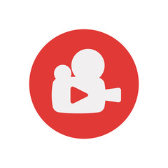 video camera isolated icon