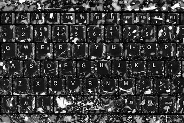 Black PC computer keyboard