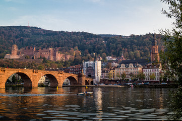 Obraz premium Blick auf Altstadt von Heidelberg