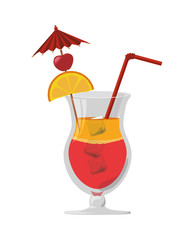 delicious cocktail drink icon