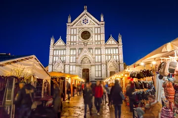 Foto op Canvas Christmas market in Florence © adisa