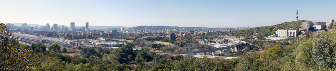 Cityscape of Pretoria, South Africa.