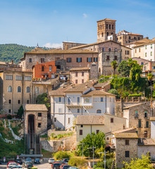 Naklejka premium Narni, ancient town in the Province of Terni. Umbria, central Italy.