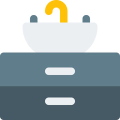 Luxurious washbasin with closet