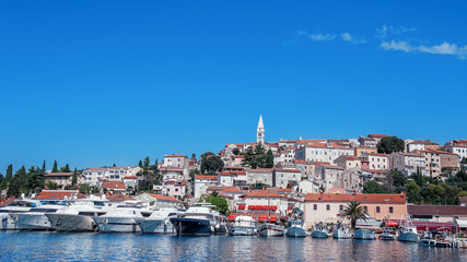 Fototapeta na wymiar Vrsar harbour on the Adriatic sea in Istria, Croatia