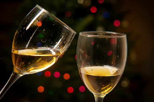 Romantic Cheers Wine Christmas
