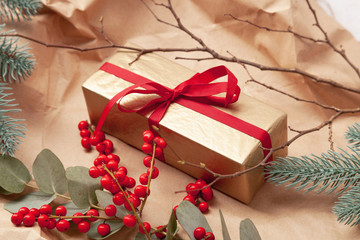 Christmas gift with beautiful decoration