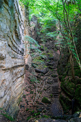 Schlucht in den Bergen