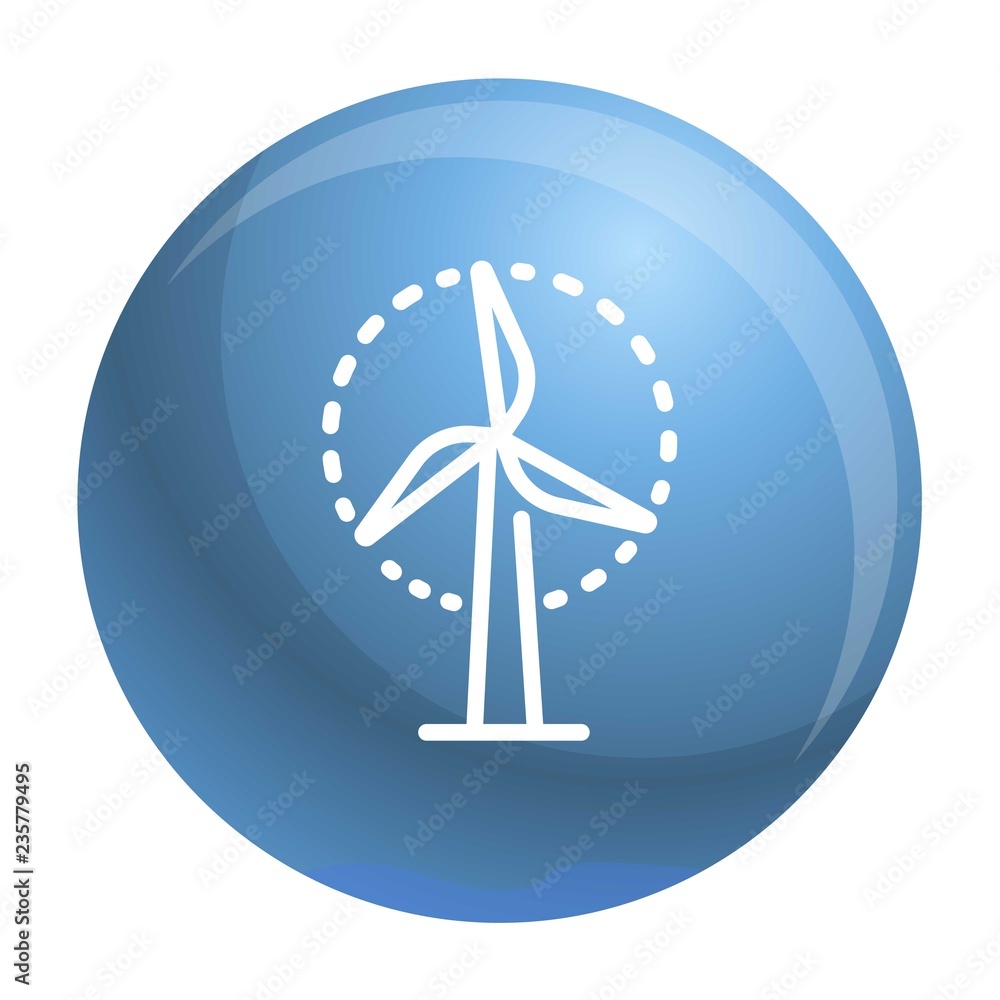 Poster wind turbine icon. outline wind turbine vector icon for web design isolated on white background