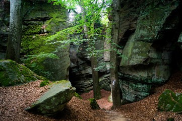 Pfad durch die Felsen