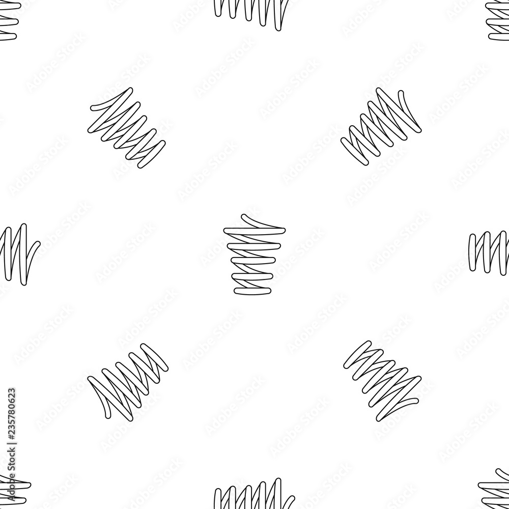 Poster jump coil pattern seamless vector repeat geometric for any web design