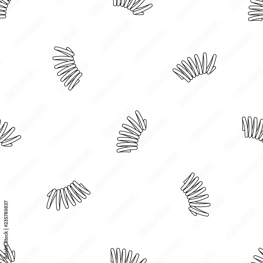 Poster elastic spring coil pattern seamless vector repeat geometric for any web design