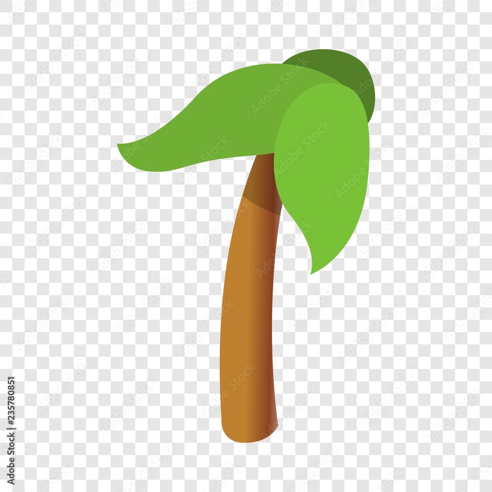 Poster palm tree icon. cartoon of palm tree vector icon for web design