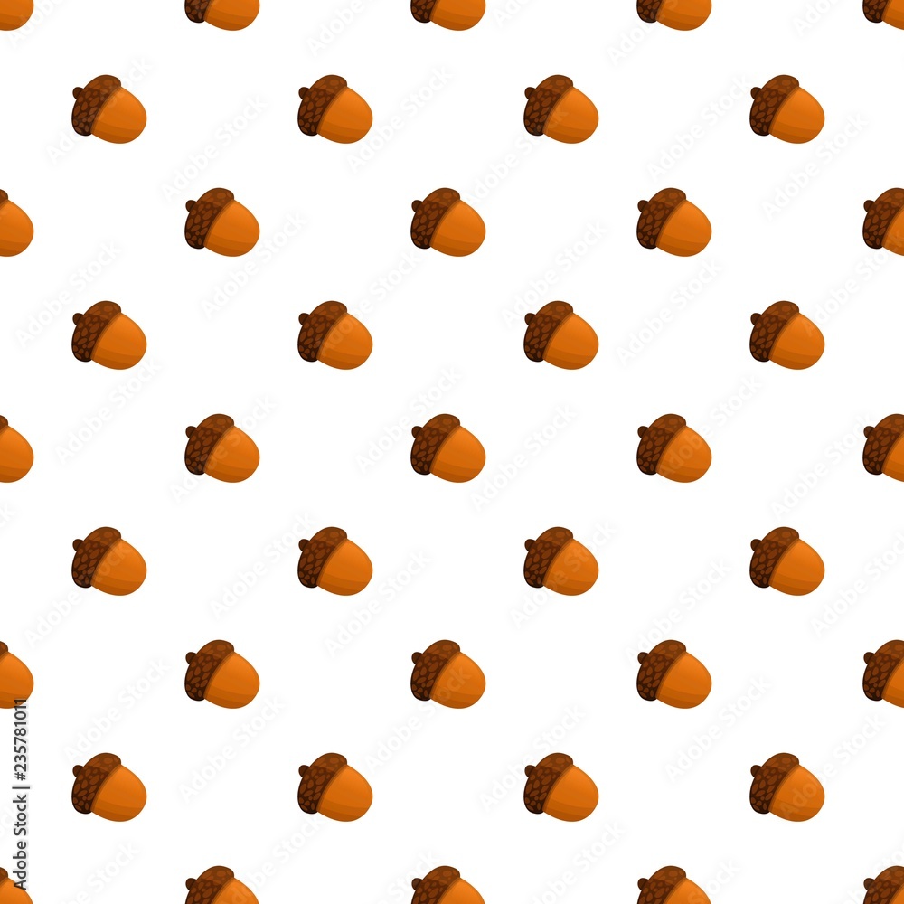 Poster acorn pattern seamless vector repeat for any web design
