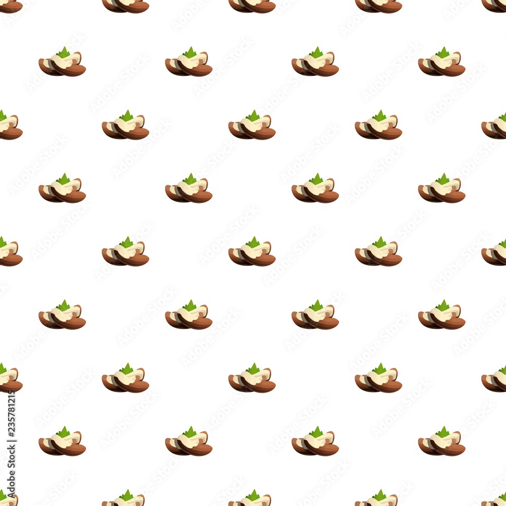 Aufkleber brazil nut pattern seamless vector repeat for any web design