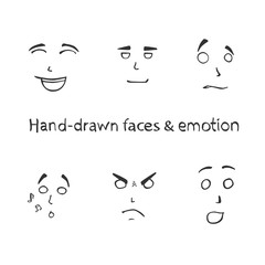 Hand drawn faces