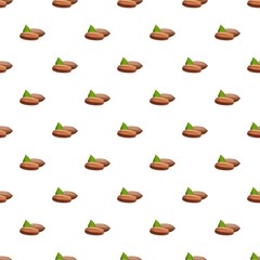 Pecan pattern seamless vector repeat for any web design