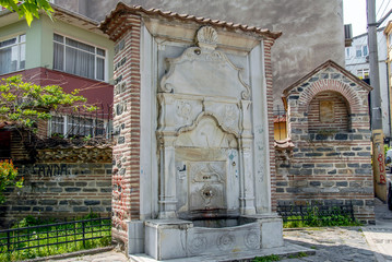 Bursa, Turkey, 30 April 2012: Hacilar Mosque Fountain © Kayihan
