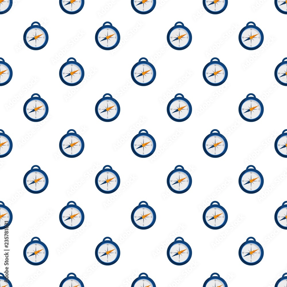 Poster camp compass pattern seamless vector repeat for any web design
