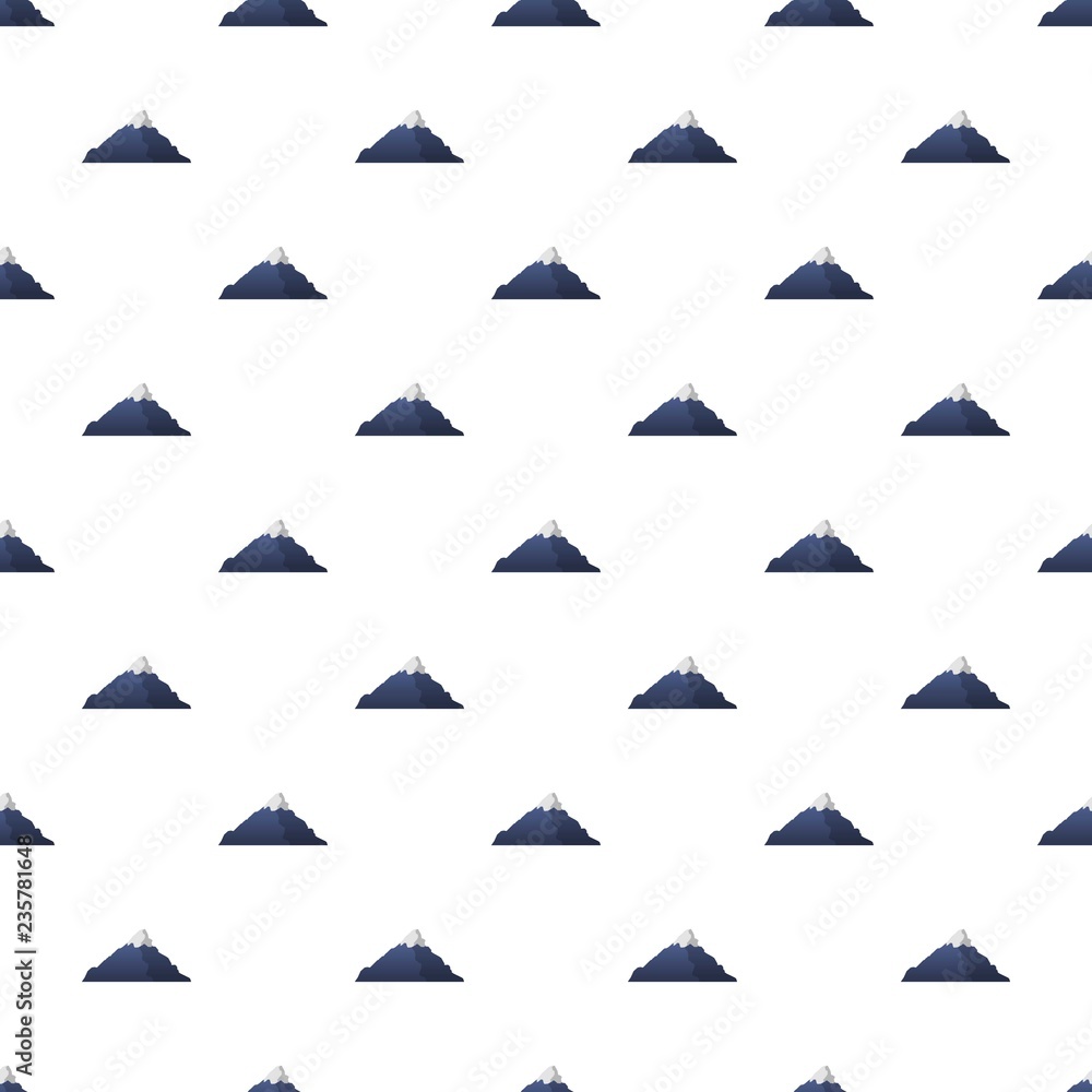 Poster Mountain pattern seamless vector repeat for any web design