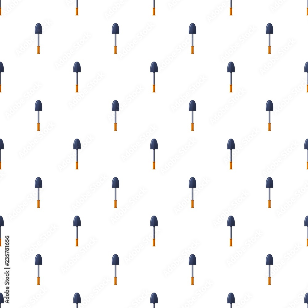 Poster hand shovel pattern seamless vector repeat for any web design