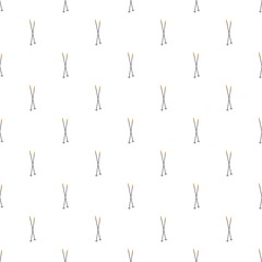 Ski sticks pattern seamless vector repeat for any web design