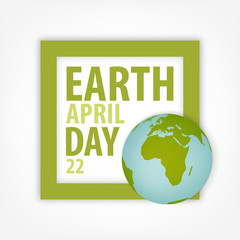 Green Earth Day card