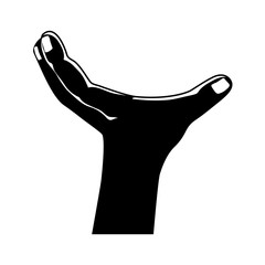 hand human isolated icon