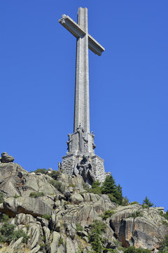 Madrid, Spain - July 27, 2018:Valley of the Fallen (Valle de los Caidos)