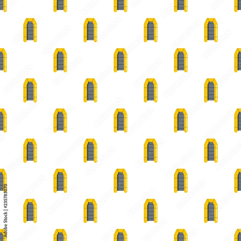 Poster rubber boat pattern seamless vector repeat for any web design