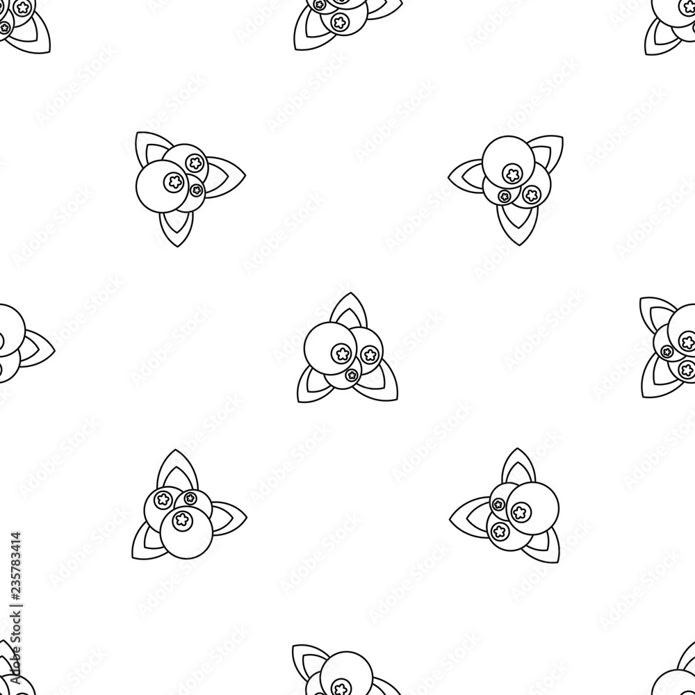Poster fresh berries pattern seamless vector repeat geometric for any web design