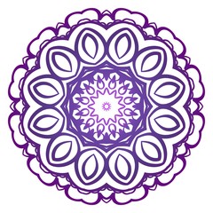 Sacred oriental mandala. color floral ornament. Abstract shapes in Asian style. Vector Illustration