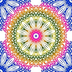 Unique, abstract floral color pattern. Seamless vector illustration. For fantastic design, wallpaper, background, fantastic print.