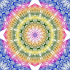 Design for square fashion print. For pocket, shawl, textile, bandanna. Seamless floral pattern. Vector illustration.