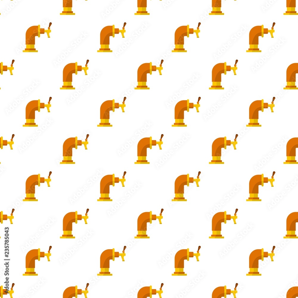 Poster water tap pattern seamless vector repeat for any web design