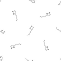 Dental pick pattern seamless vector repeat geometric for any web design