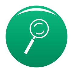 Cursor magnifier element icon. Simple illustration of cursor magnifier element vector icon for any design green