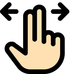 Double finger horizontal swipe