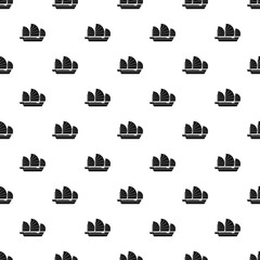 China ship pattern seamless vector repeat geometric for any web design