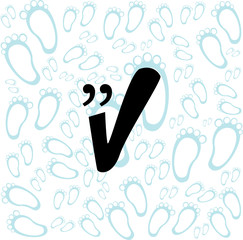 Obraz premium Quotation Mark Speech Bubble. Quote sign icon. Abstract background.