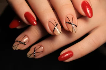Wandaufkleber stylish nails manicure © IzzzIStock