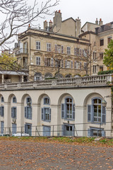 Fototapeta premium Street in Old town of city of Geneva, Switzerland