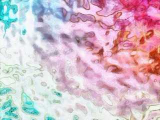 Fototapeta premium Detailed close-up grunge multi color abstract background. Dry brush strokes hand drawn oil painting on canvas texture. Creative simple pattern for graphic work, web design or wallpaper.