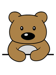 rahmen text schreiben teddy grizzly bär bärchen comic cartoon clipart süß niedlich design
